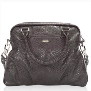 Jewell by Thirty-One Couture Street Satchel Bag City Charcoal Snake
